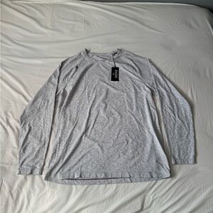 Rhône Reign Long Sleeve Shirt Gray Space Dye Performance UPF50+ Anti-Odor Men’s